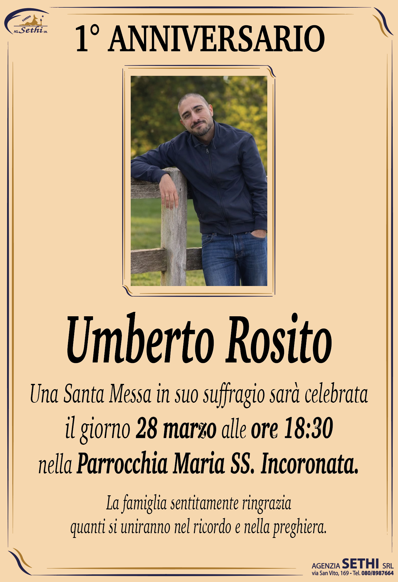 1° anniversario Umberto Rosito