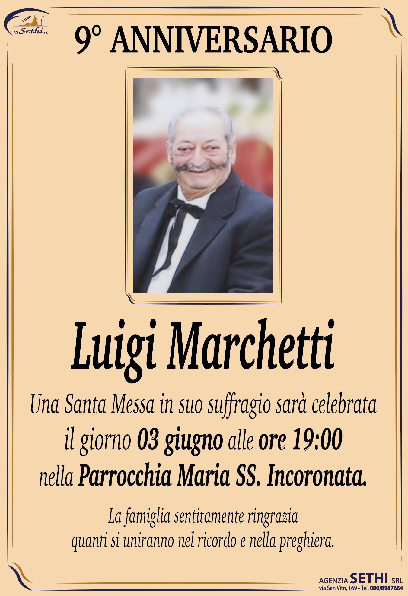 9° anniversario Luigi Marchetti