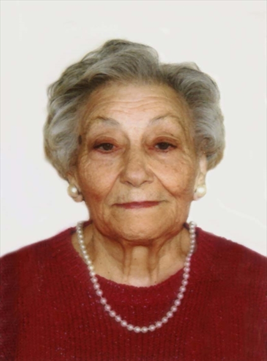 Necrologio di Giuseppina Mangano