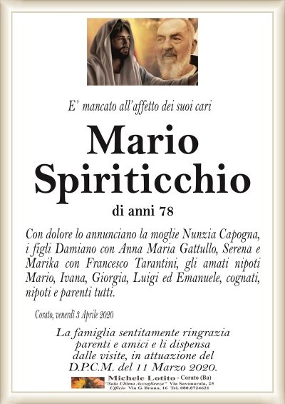 MARIO SPIRITICCHIO